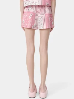 AMIRI Shorts & Sweatpants<WOMEN'S FLORAL BANDANA BOXER SHORT Flamingo Pink