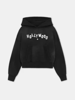 AMIRI Sweatshirts|Jersey<WOMEN'S HOLLYWOOD HOODIE FADED BLACK