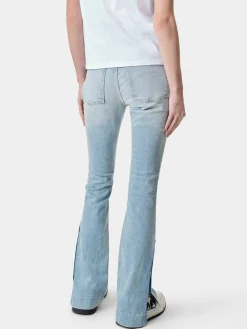 AMIRI Denim<WOMEN'S KICK FLARE Light Indigo