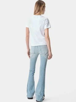AMIRI Denim<WOMEN'S KICK FLARE Light Indigo