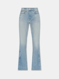 AMIRI Denim<WOMEN'S KICK FLARE Light Indigo