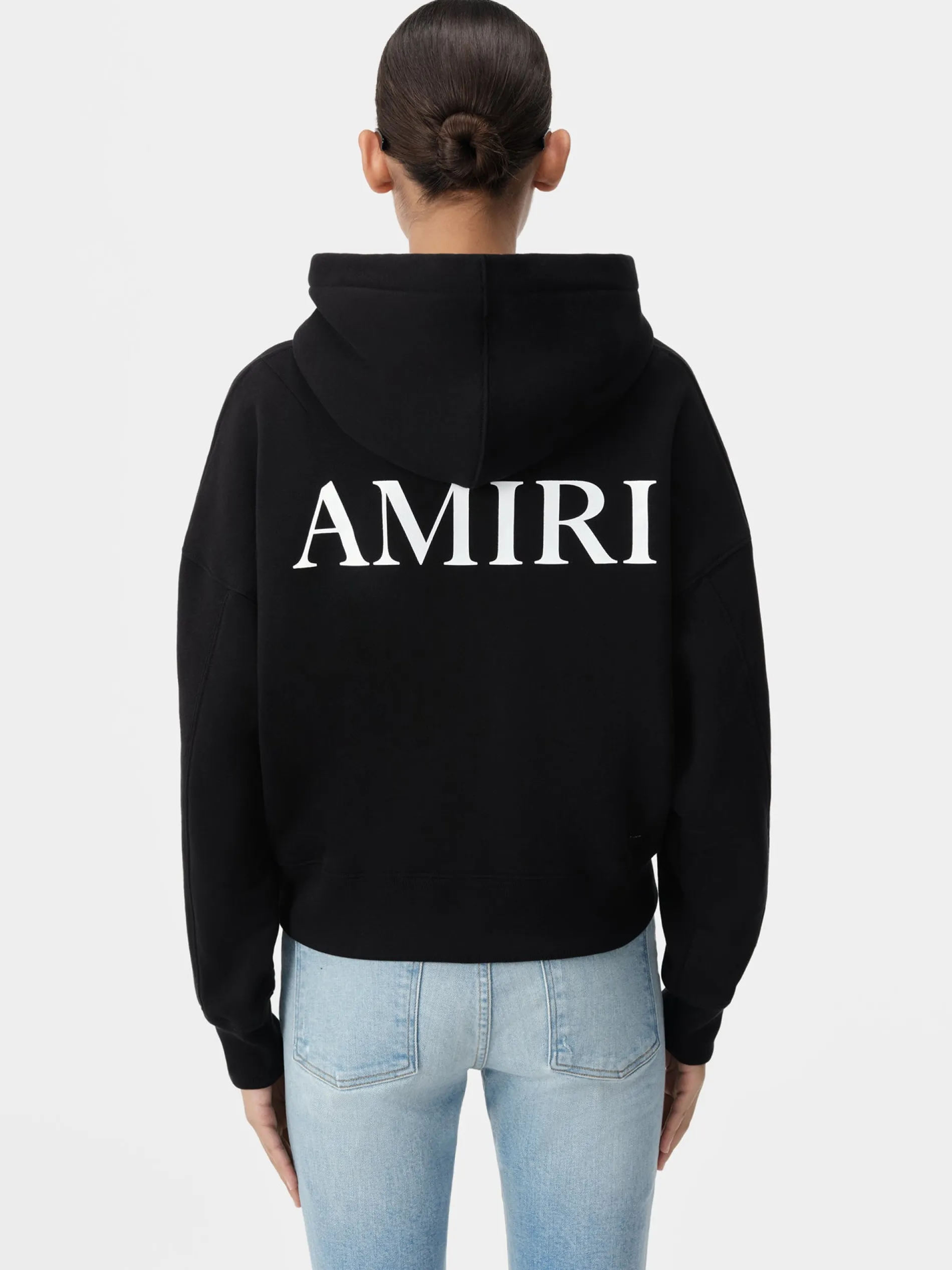 AMIRI Sweatshirts|Jersey<WOMEN'S MA CORE LOGO HOODIE BLACK