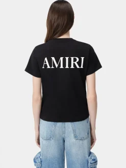 AMIRI Jersey|Tees<WOMEN'S MA CORE LOGO TEE BLACK