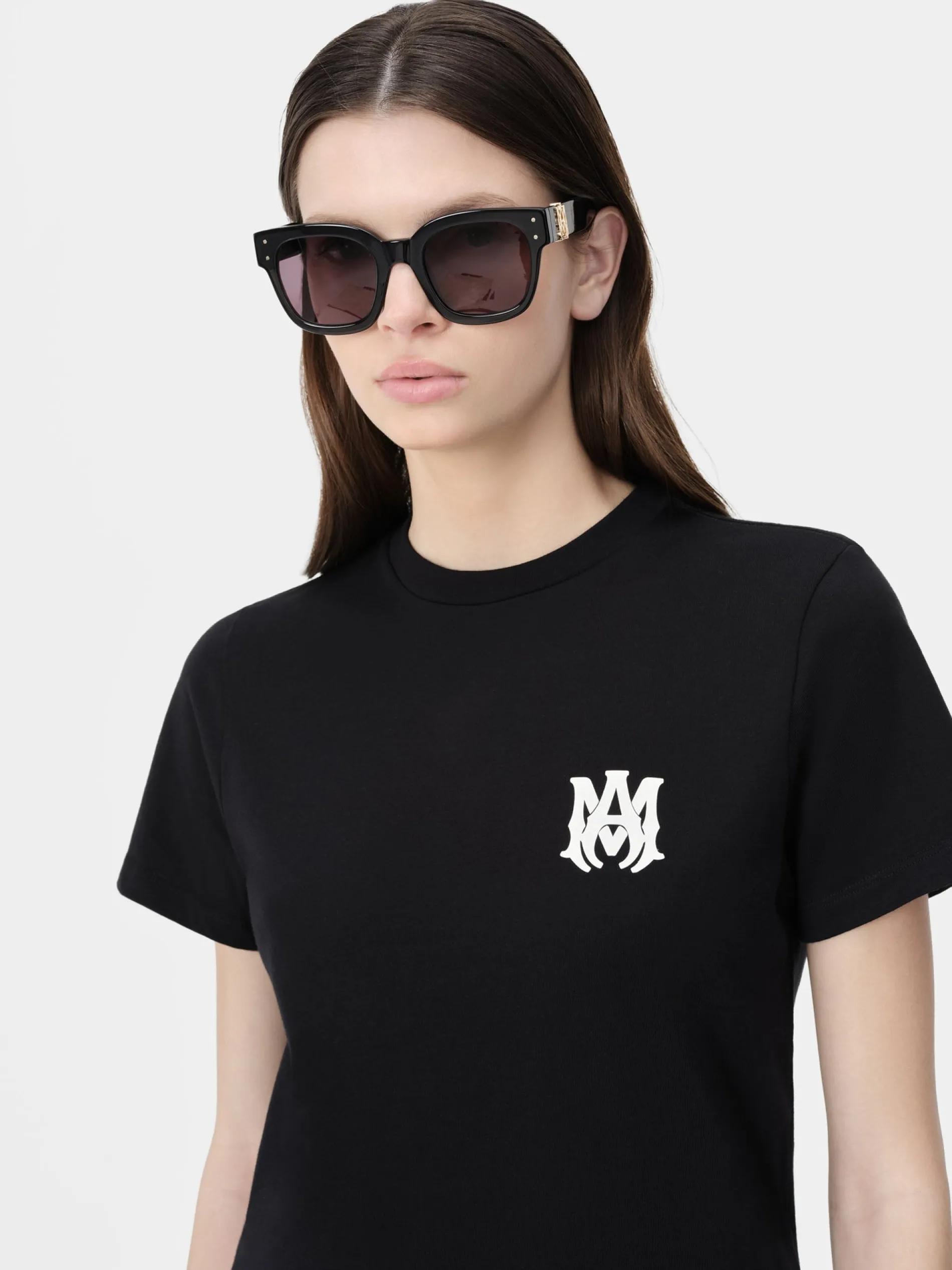 AMIRI Jersey|Tees<WOMEN'S MA CORE LOGO TEE BLACK