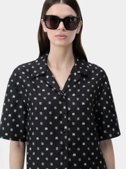 AMIRI Shirts<WOMEN'S MA PAISLEY SHIRT BLACK