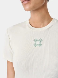 AMIRI Jersey|Tees<WOMEN'S MA QUAD BABY TEE Alabaster