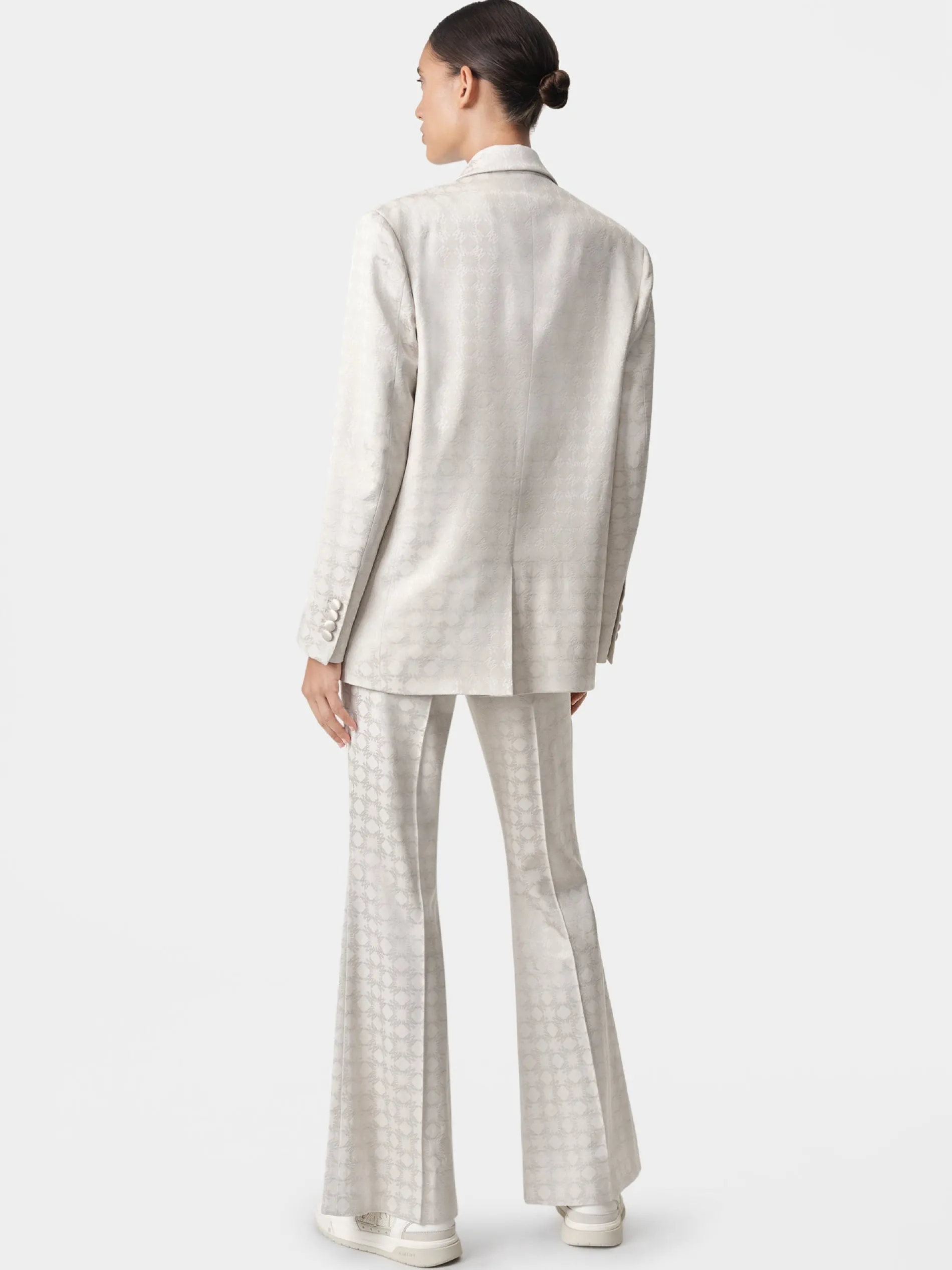AMIRI Pants<WOMEN'S MA QUAD KICK FLARE Alabaster