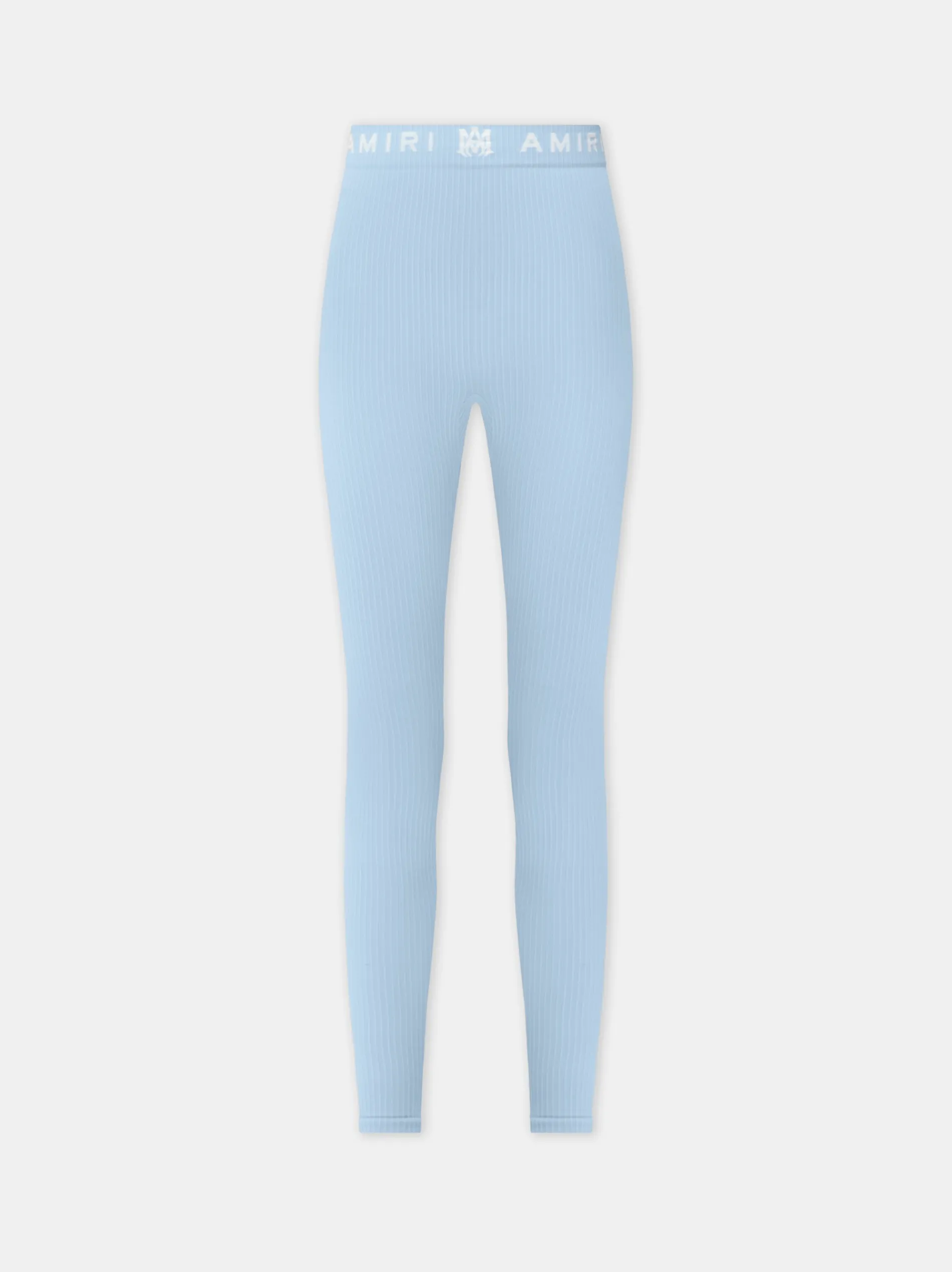 AMIRI Activewear<WOMEN'S MA RIBBED SEAMLESS LEGGING Cerulean