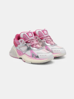 AMIRI Activewear|Sneakers<WOMEN'S MA RUNNER Fuchsia Pink White Silver