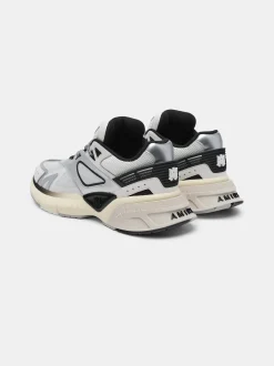 AMIRI Sneakers|Sneakers<WOMEN'S MA RUNNER Black White Silver
