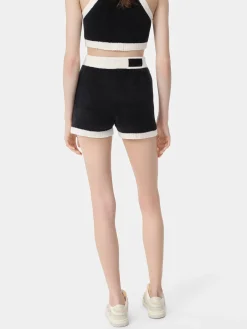 AMIRI Shorts & Sweatpants|Knitwear<WOMEN'S MA SHORT BLACK