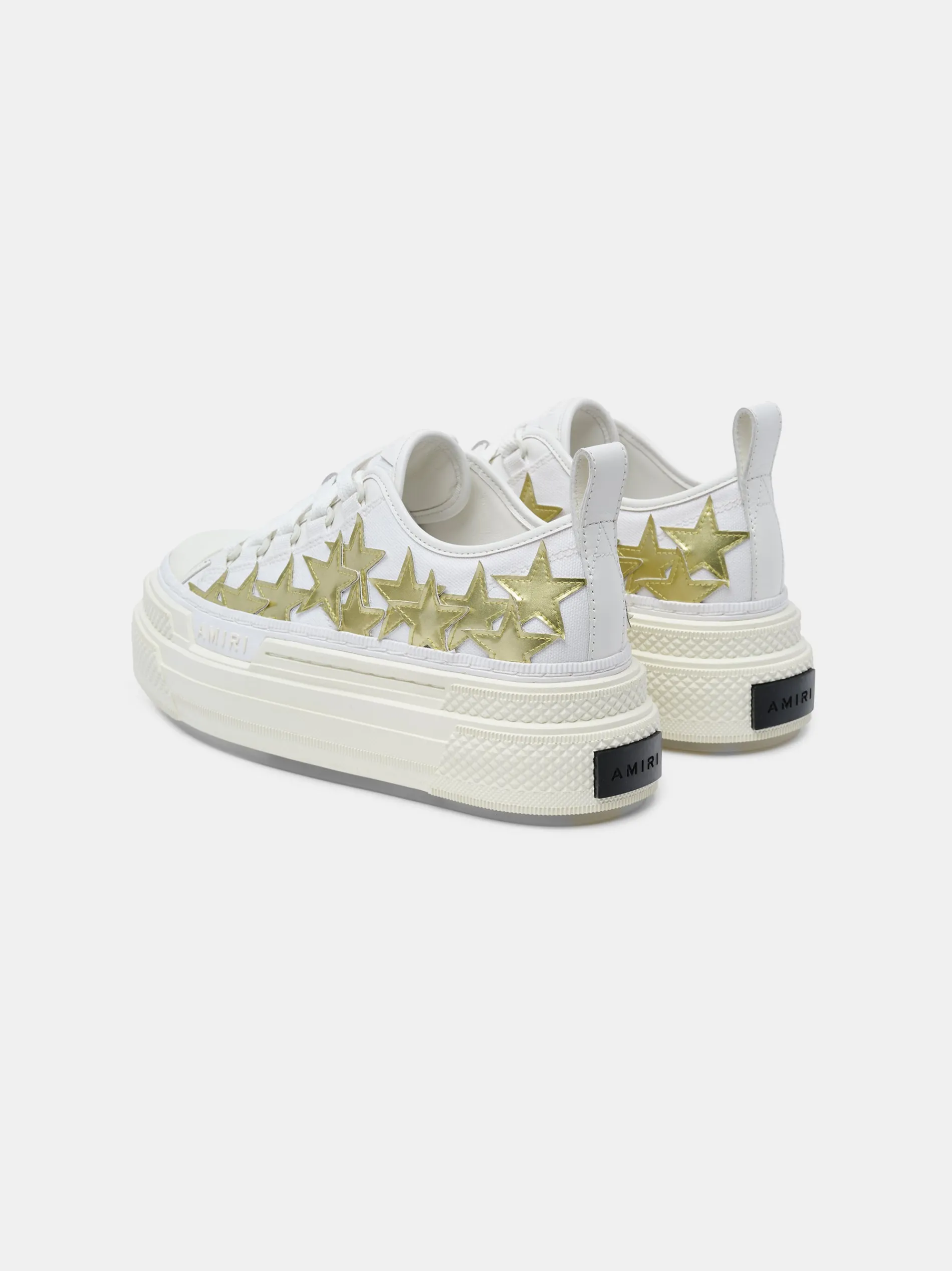 AMIRI Sneakers|Sneakers<WOMEN'S METALLIC PLATFORM STARS COURT White Gold