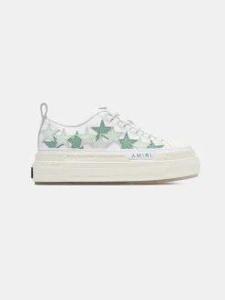 AMIRI Sneakers|Sneakers<WOMEN'S PLATFORM STARS COURT LOW FROSTY GREEN