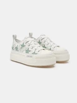 AMIRI Sneakers|Sneakers<WOMEN'S PLATFORM STARS COURT LOW FROSTY GREEN