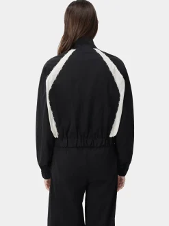 AMIRI Activewear|Outerwear<WOMEN'S RAGLAN MA TRACK JACKET BLACK
