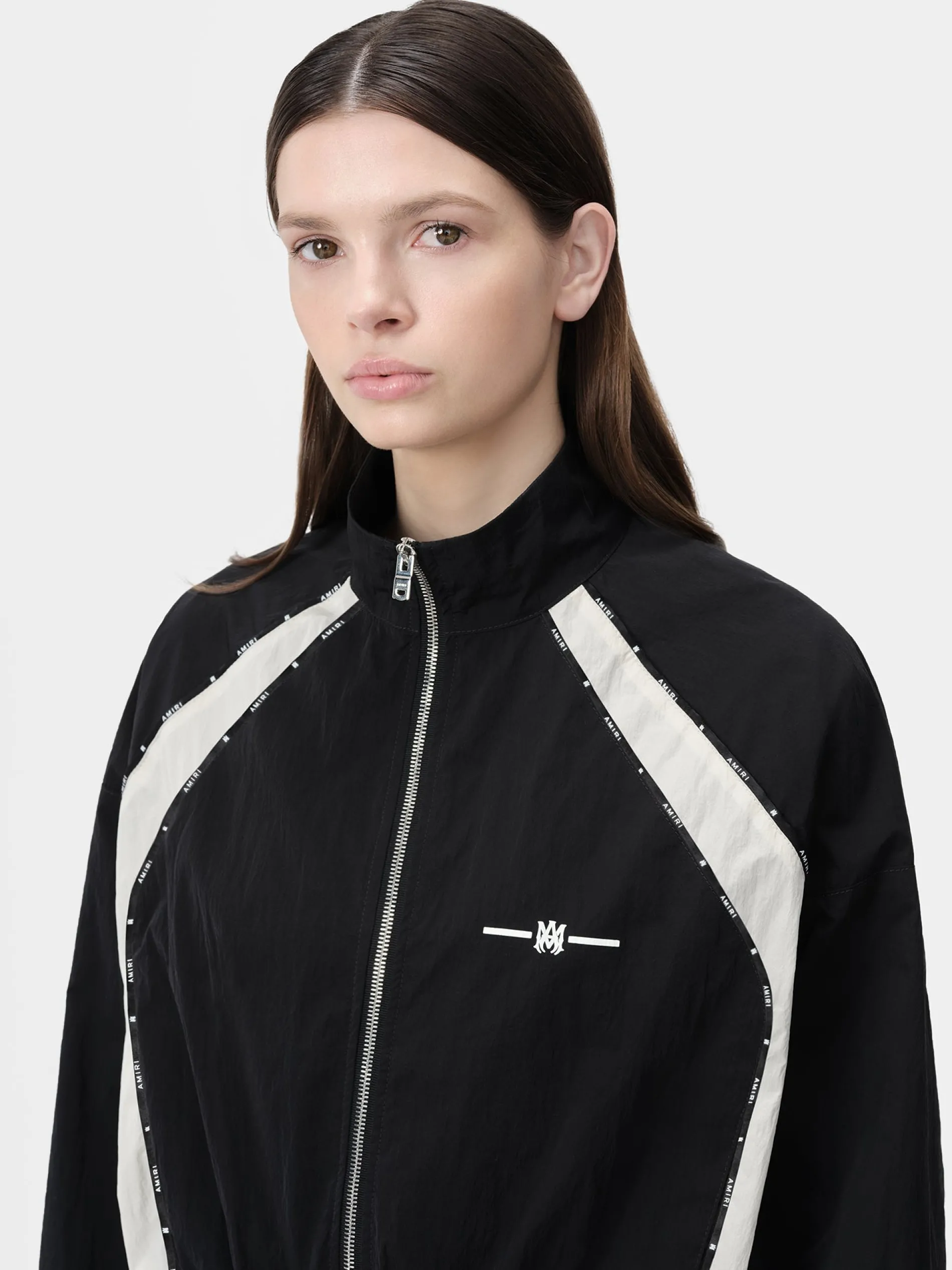 AMIRI Activewear|Outerwear<WOMEN'S RAGLAN MA TRACK JACKET BLACK
