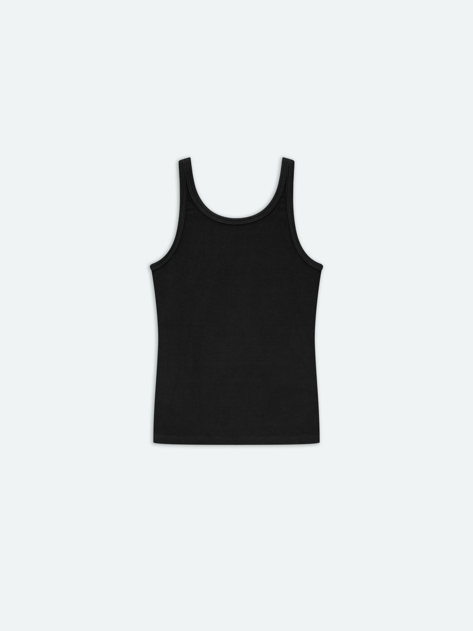 AMIRI Knitwear|Tees<WOMEN'S RIB TANK BLACK