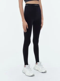 AMIRI Activewear<WOMEN'S SEAMLESS LEGGINGS BLACK