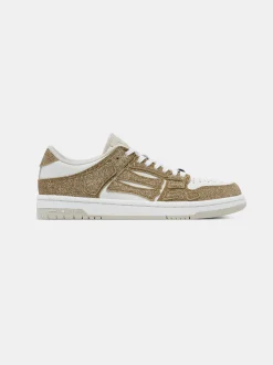 AMIRI Sneakers|Sneakers<WOMEN'S SHIMMER SKEL-TOP LOW White Gold