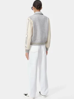 AMIRI Pants|Denim<WOMEN'S WIDE STRAIGHT JEAN White